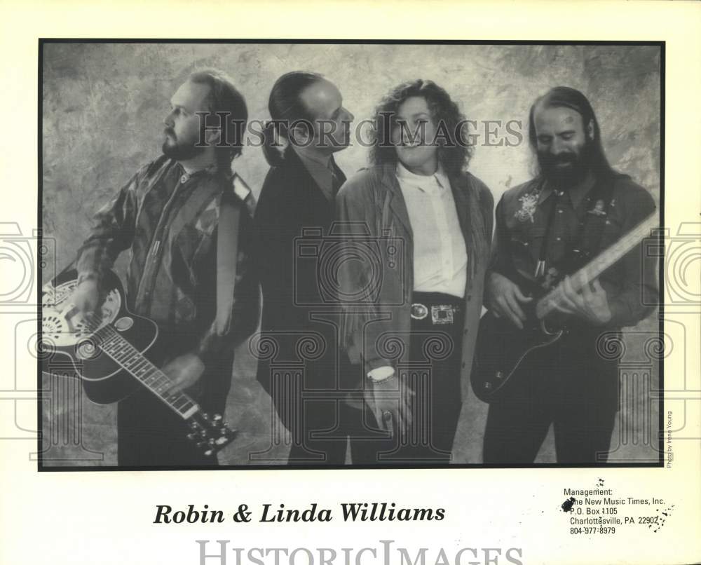 1993 Press Photo Musical performers Robin & Linda Williams - tup03147- Historic Images