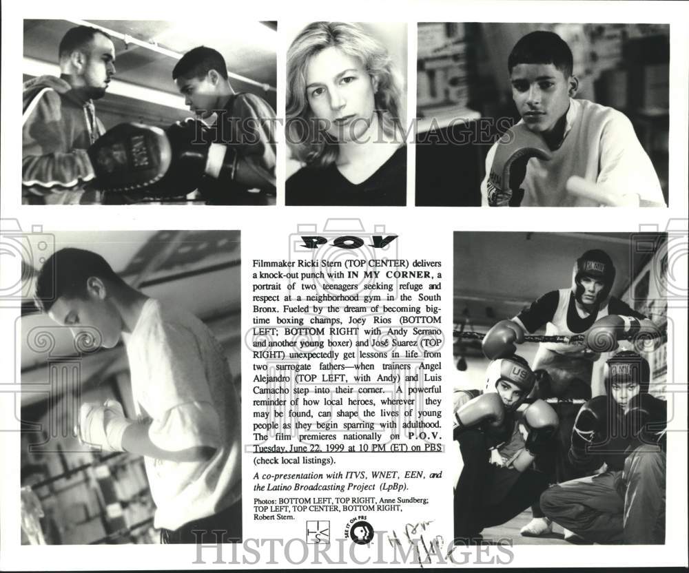 1999 Press Photo P. O. V. profiles New York teenage boxer on PBS television- Historic Images