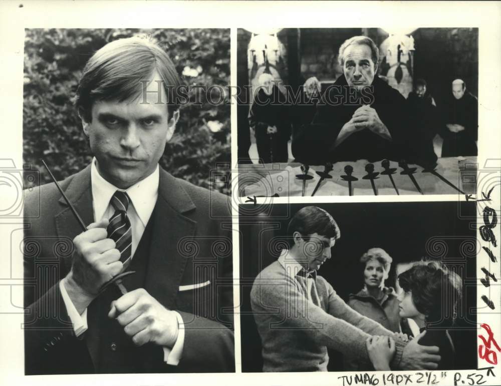 1984 Press Photo Scenes from the movie "The Final Conflict" airing on CBS- Historic Images