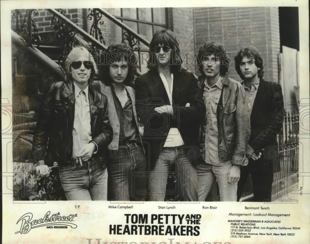 1991 Press Photo Musical artists Tom Petty and the Heartbreakers - tup03216- Historic Images