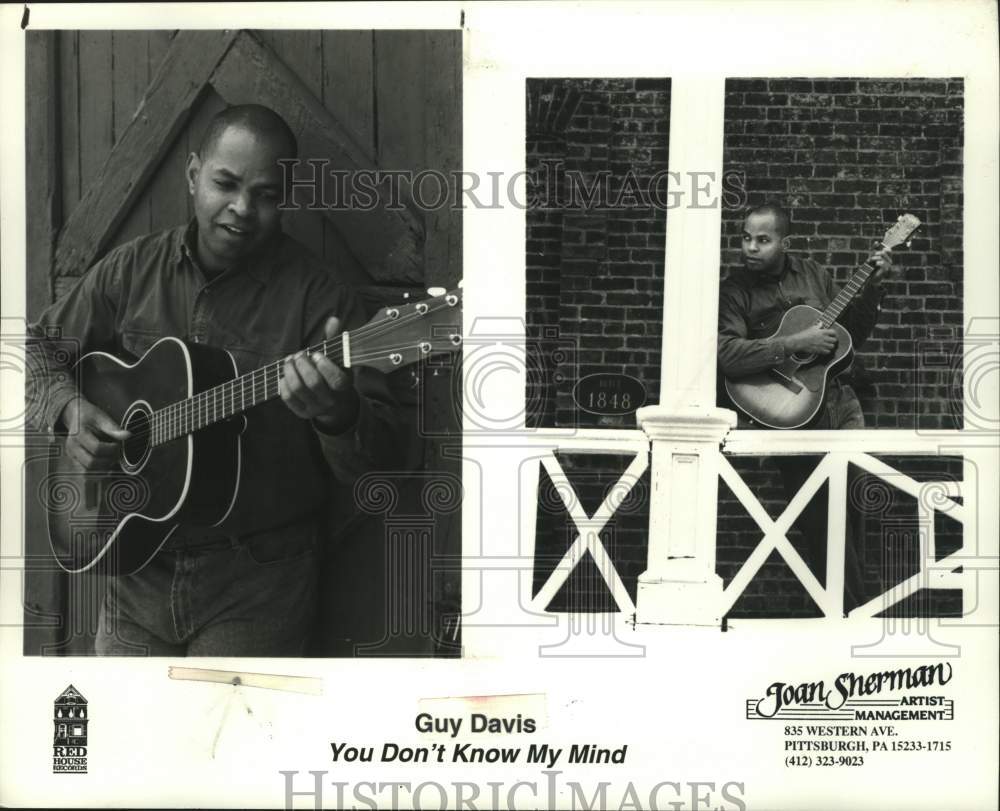 1999 Press Photo Red House Records recording artist Guy Davis - tup03225- Historic Images