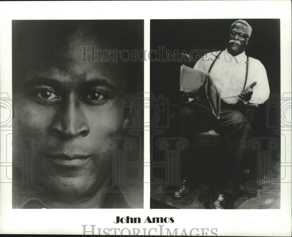 1998 Press Photo John Amos stars in his one man show &quot;Halley&#39;s Comet&quot;- Historic Images