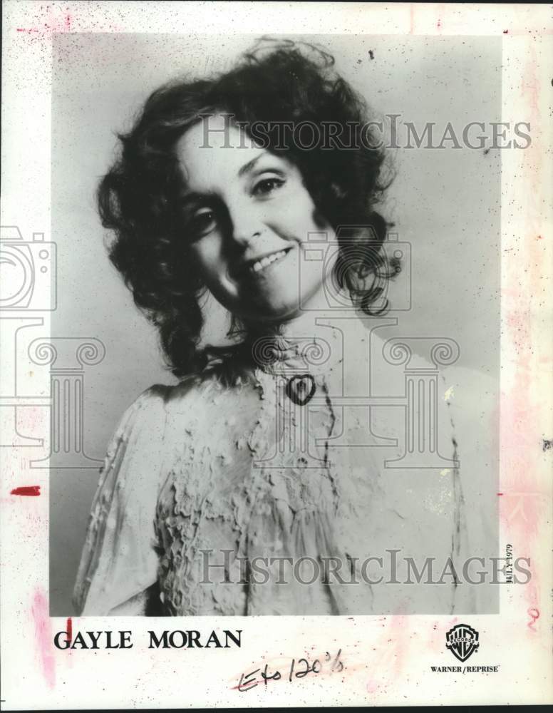 1979 Press Photo Warner Bros. recording artists Gayle Moran - tup03437- Historic Images
