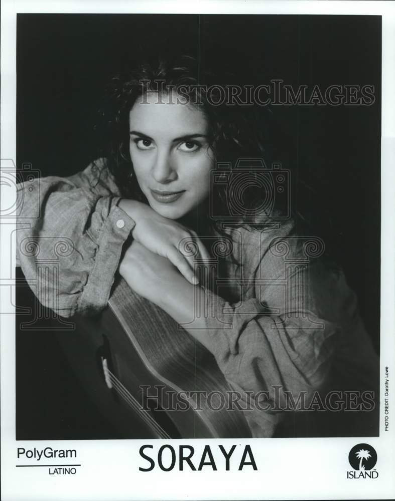 1996 Press Photo Island Records recording artist Soraya - tup03519- Historic Images