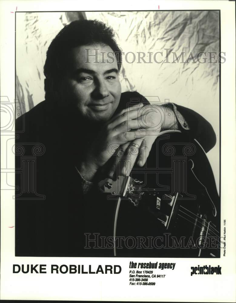 1996 Press Photo Recording artist Duke Robillard - tup03526- Historic Images