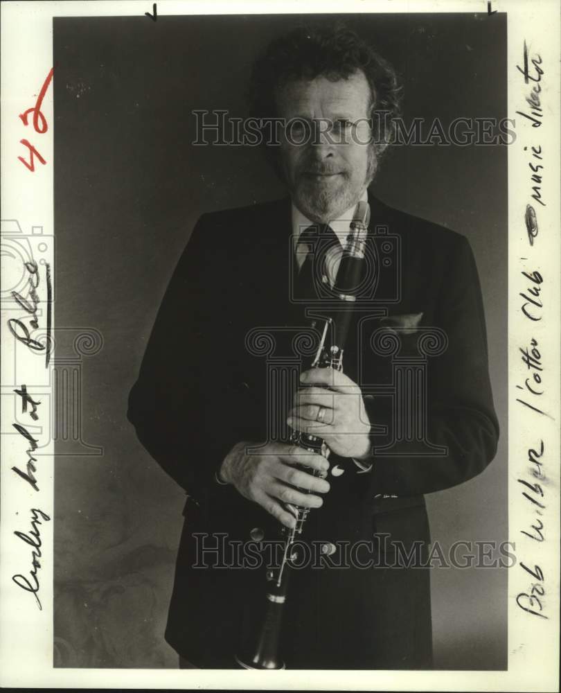 1989 Press Photo Bob Wilbur, Music Director for The Cotton Club movie, New York- Historic Images