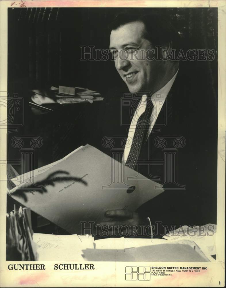 1977 Press Photo Composer Gunther Schuller in Saratoga Springs, New York- Historic Images