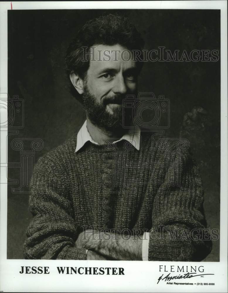 1989 Press Photo Musical performer Jesse Winchester - tup03635- Historic Images