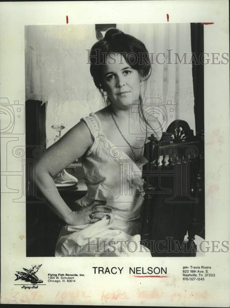 1981 Press Photo Flying Fish Records recording artist Tracy Nelson - tup03667- Historic Images