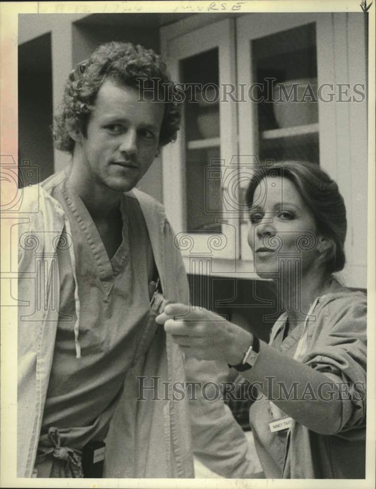 1983 Press Photo David Morse & Dorothy Fielding star in "St. Elsewhere" on NBC- Historic Images
