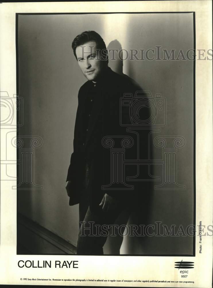 1995 Press Photo Singer Collin Raye will appear at Proctor's Theatre 10/7/1999- Historic Images