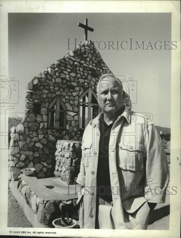 1992 Press Photo General H. Norman Schwarzkopf hosts &quot;The Generals&quot; on CBS- Historic Images