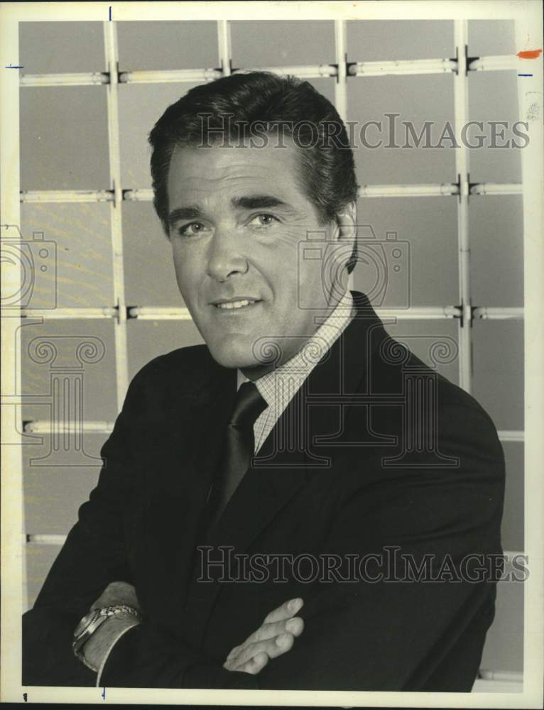 1984 Press Photo Chuck Woolery hosts NBC game show "Scrabble" - tup03833- Historic Images