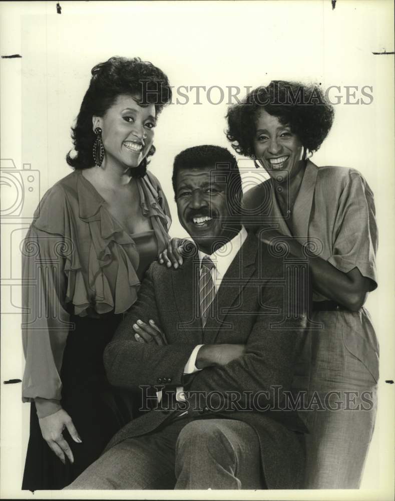 1986 Press Photo Jackee Harry, Hal Williams &amp; Marla Gibbs star in &quot;227&quot; on NBC- Historic Images