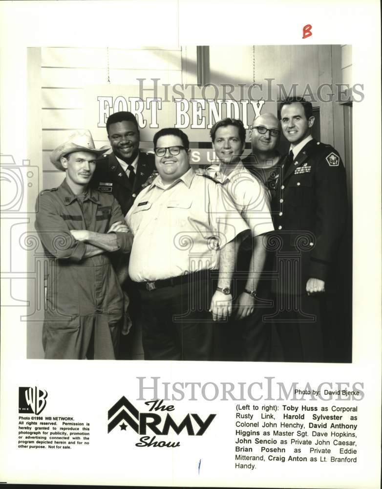 1998 Press Photo Cast of "The Army Show" on the WB Network - tup04170- Historic Images
