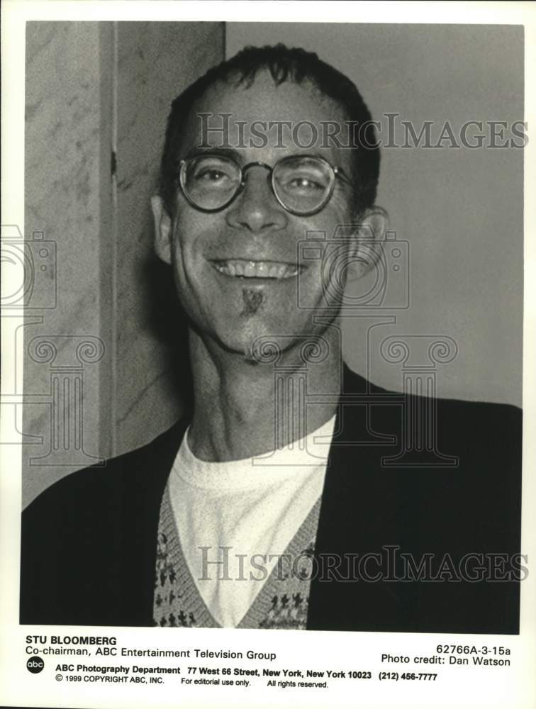 1999 Press Photo Stu Bloomberg, Co-Chairman, ABC Entertainment Television Group- Historic Images