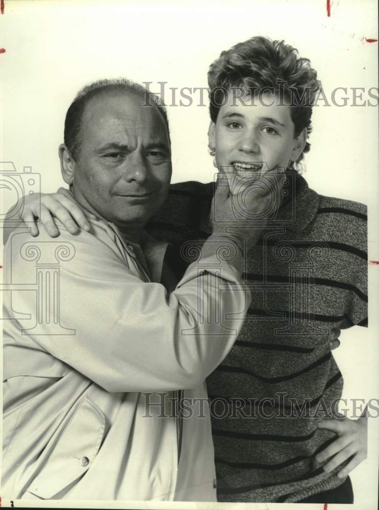 1987 Press Photo Burt Young and Corey Haim star in "Roomies" on NBC - tup04281- Historic Images