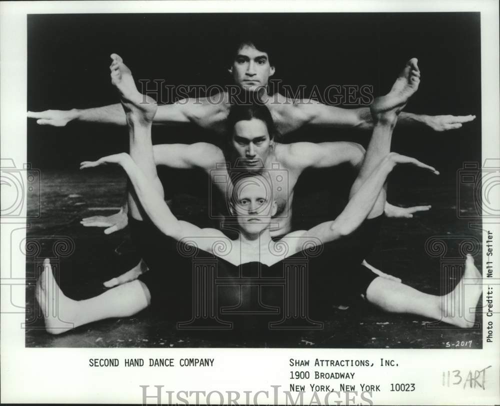 1990 Press Photo Second Hand Dance Company performs in Albany, New York- Historic Images