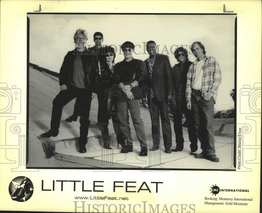 1999 Press Photo CMC International Records recording artists Little Feat- Historic Images