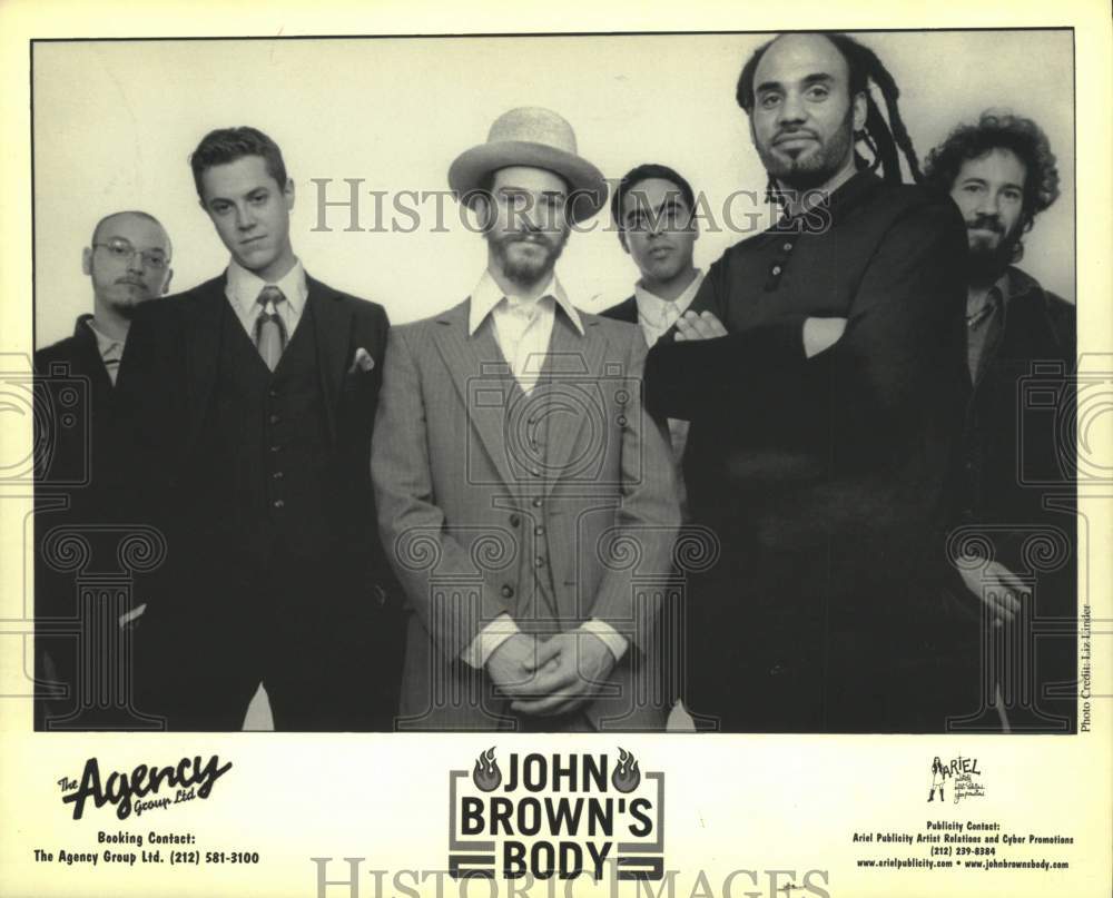 2003 Press Photo Musical artists John Brown&#39;s Body - tup04413- Historic Images