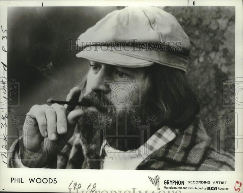 1977 Press Photo Gryphon recording artist Phil Woods - tup04429- Historic Images