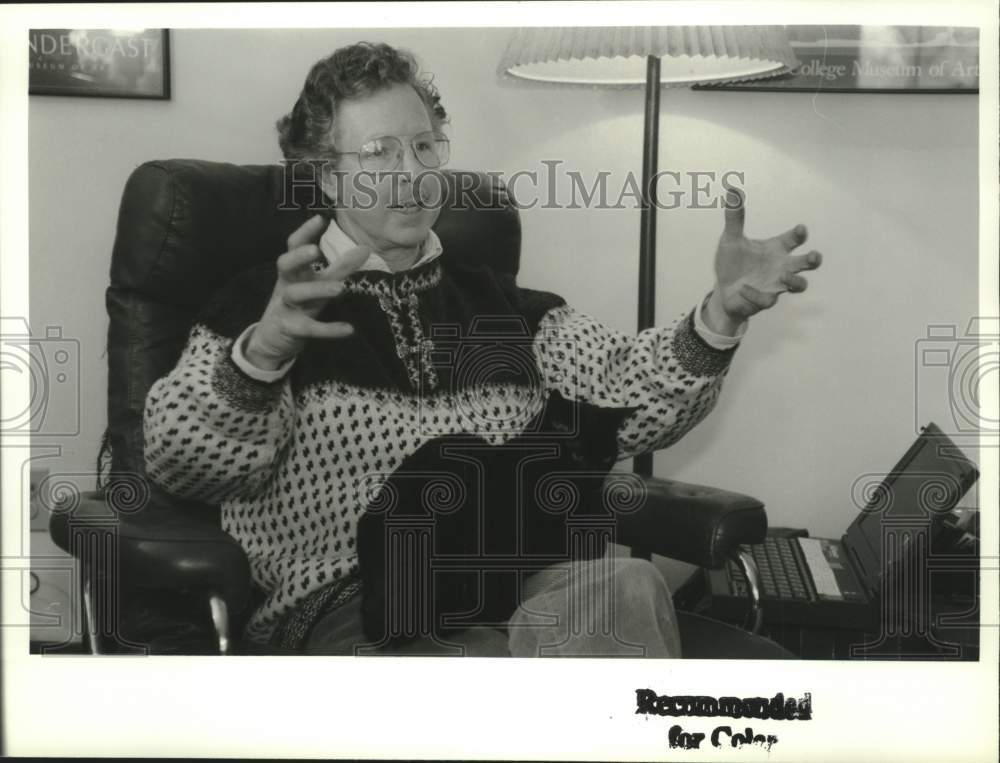 1992 Press Photo Rensselaer Polytechnic Professor Langdon Winner in New York- Historic Images