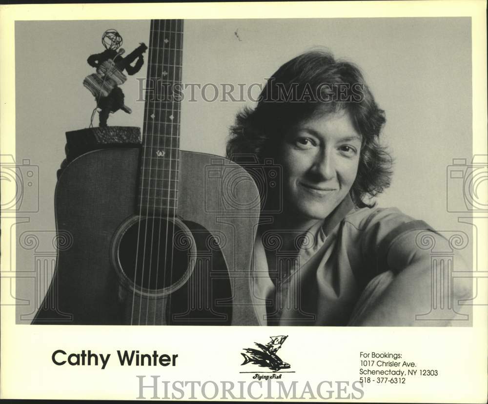 1992 Press Photo Flying Fish Records recording artist Cathy Winter - tup04439- Historic Images