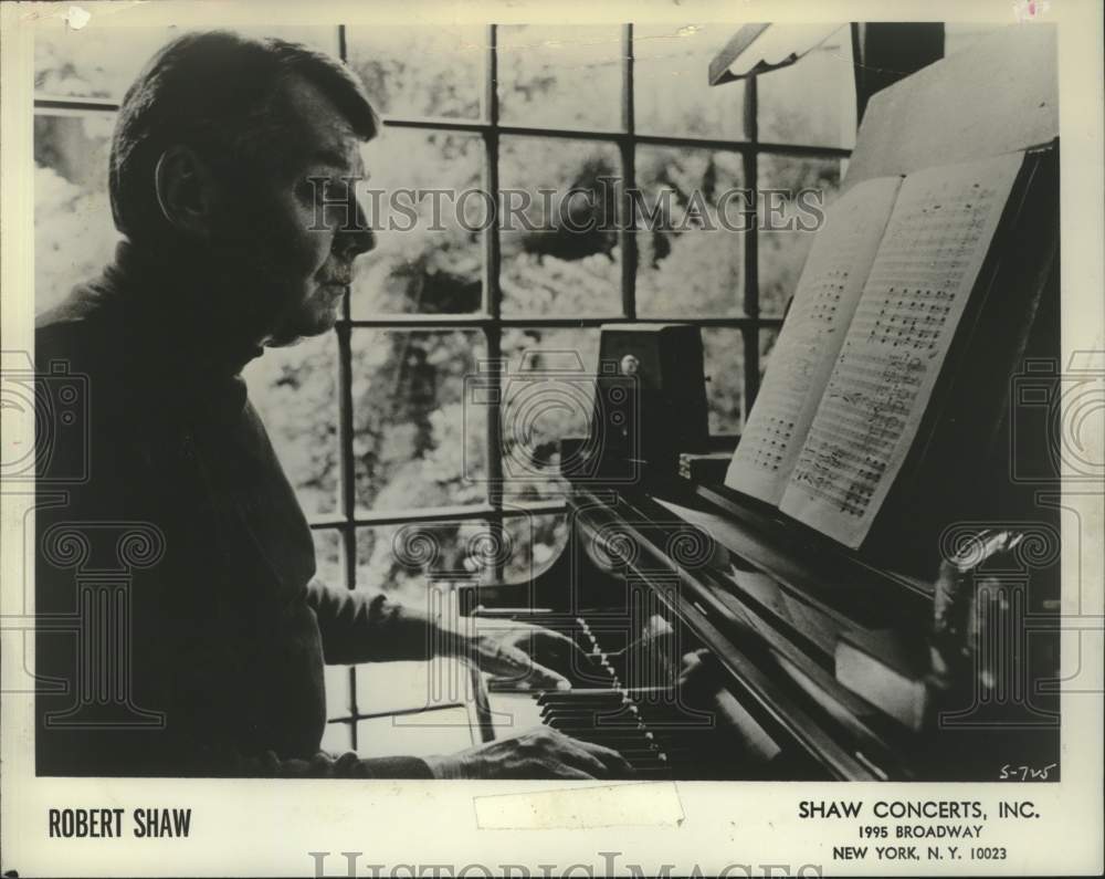 1978 Press Photo New York pianist Robert Shaw - tup04532- Historic Images