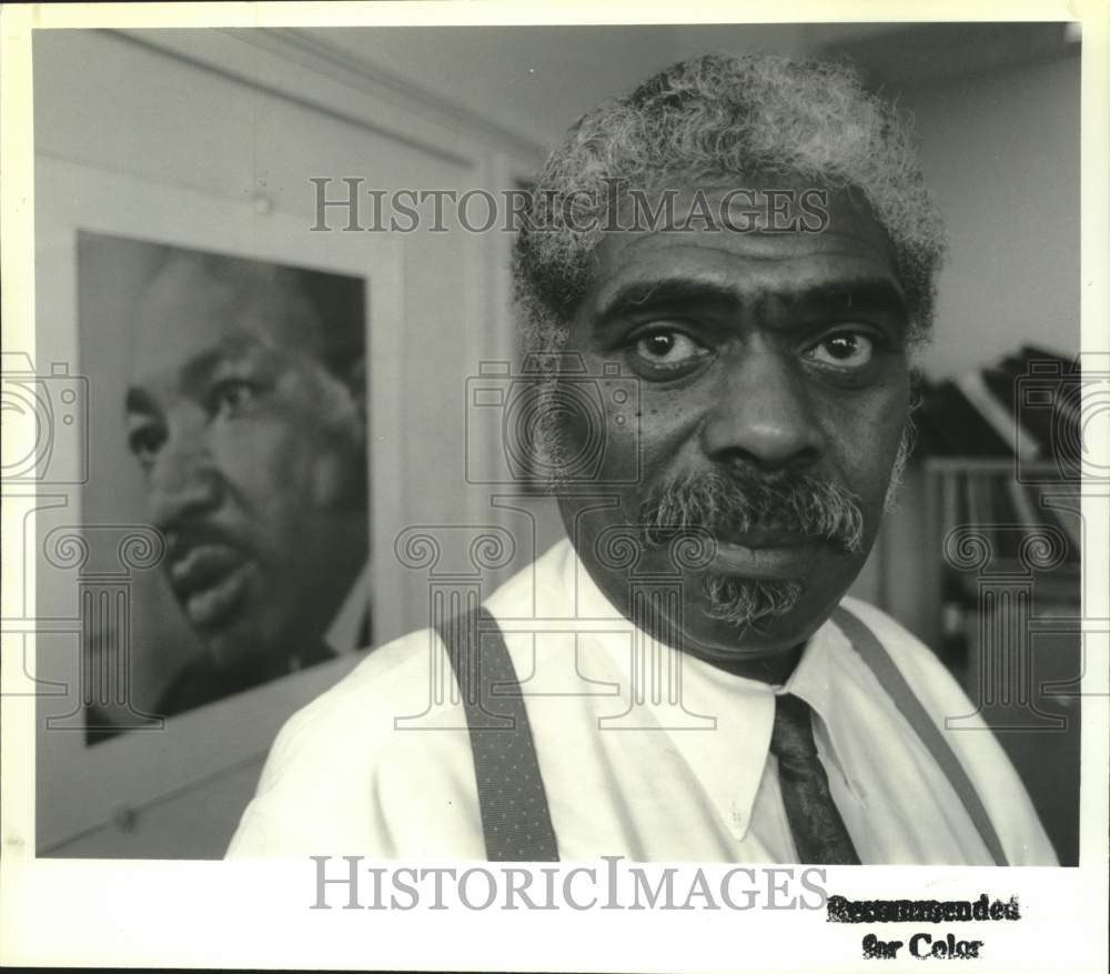 1992 Press Photo Clem Lloyd, Urban League, Albany, New York - tup04671- Historic Images