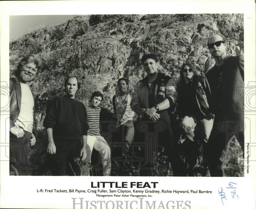 1993 Press Photo Musical artists Little Feat - tup04673- Historic Images