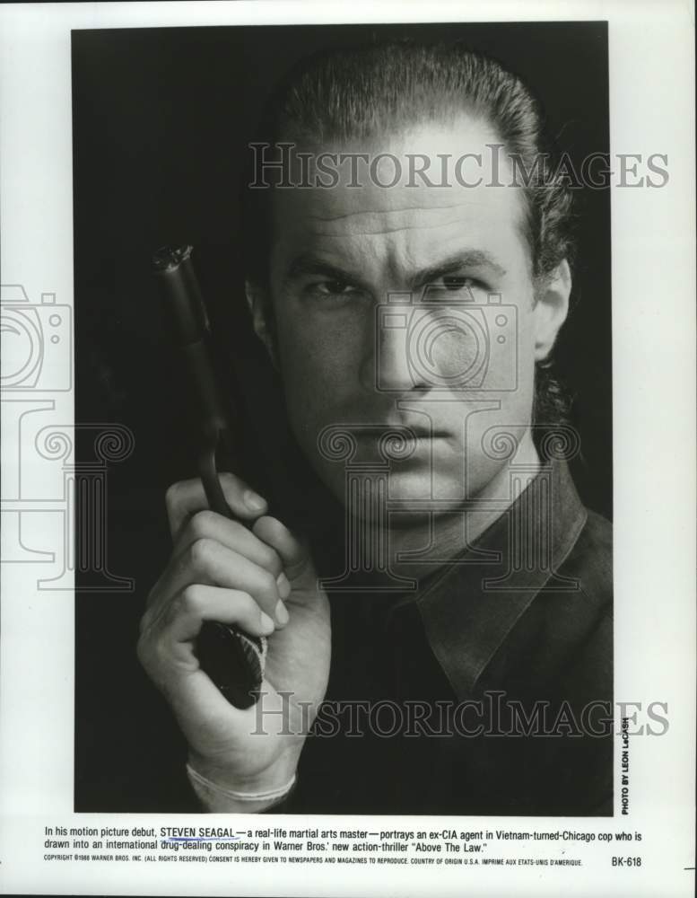 1988 Press Photo Steven Seagal stars in &quot;Above The Law&quot; - tup04869- Historic Images