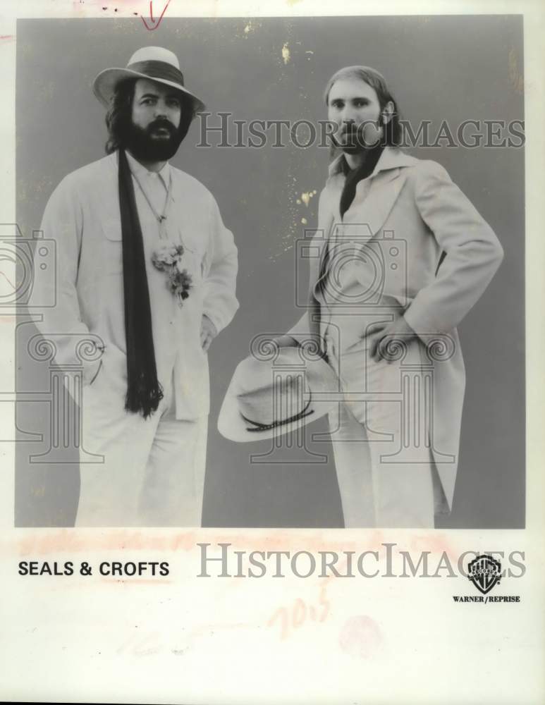 1978 Press Photo Warner Bros. recording artists Seals & Crofts - tup04875- Historic Images