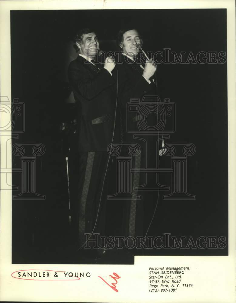 1982 Press Photo Musical duo Sandler & Young - tup04920- Historic Images