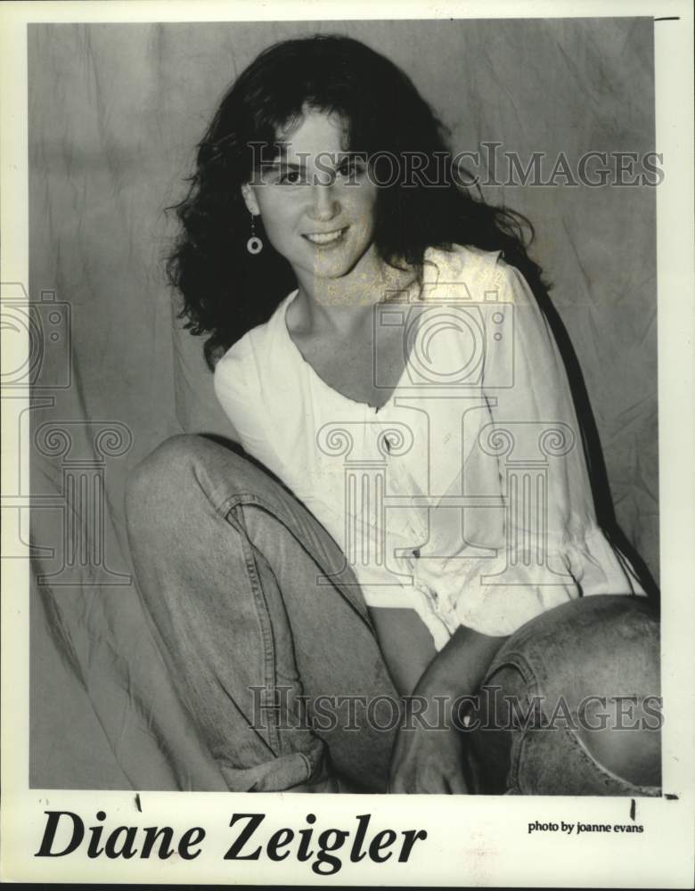 1993 Press Photo Musical artist Diane Zeigler - tup05075- Historic Images