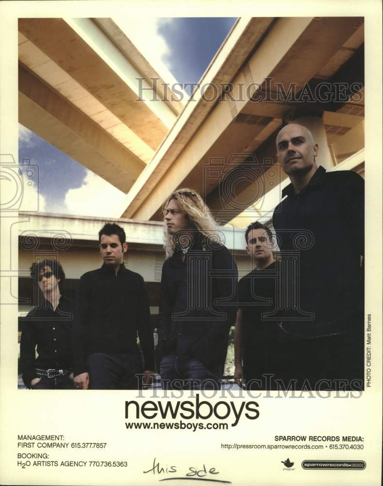 2004 Press Photo Sparrow Records recording artists The Newsboys - tup05091- Historic Images