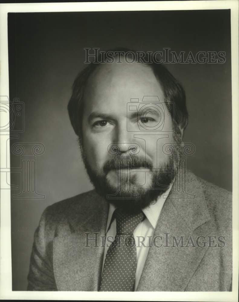 1983 Press Photo Roy Sharp, Sales Manager, Lincoln Logs, Chestertown, New York- Historic Images