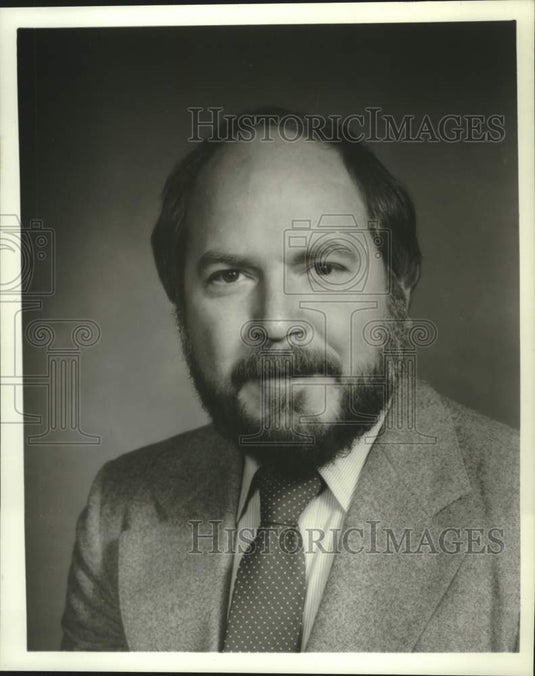 1983 Press Photo Roy Sharp, Sales Manager, Lincoln Logs, Chestertown, New York- Historic Images
