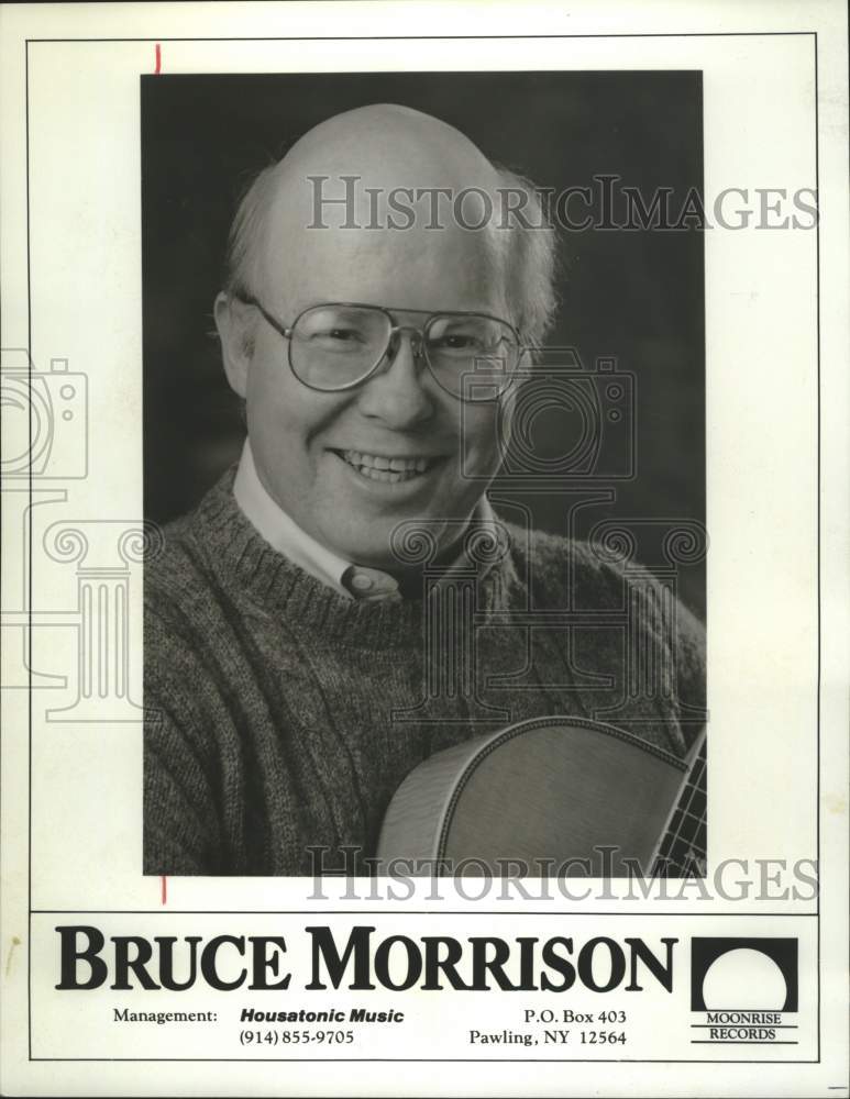 1992 Press Photo Moonrise Records recording artist Bruce Morrison - tup05242- Historic Images