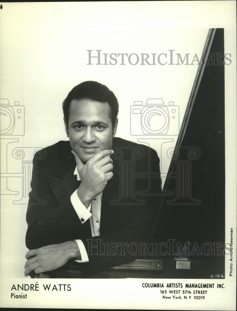 1992 Press Photo Pianist AndrÃƒÂ© Watts - tup05265- Historic Images