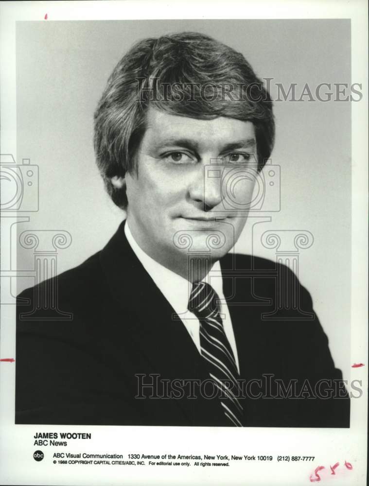 1989 Press Photo James Wooten, ABC News - tup05433- Historic Images