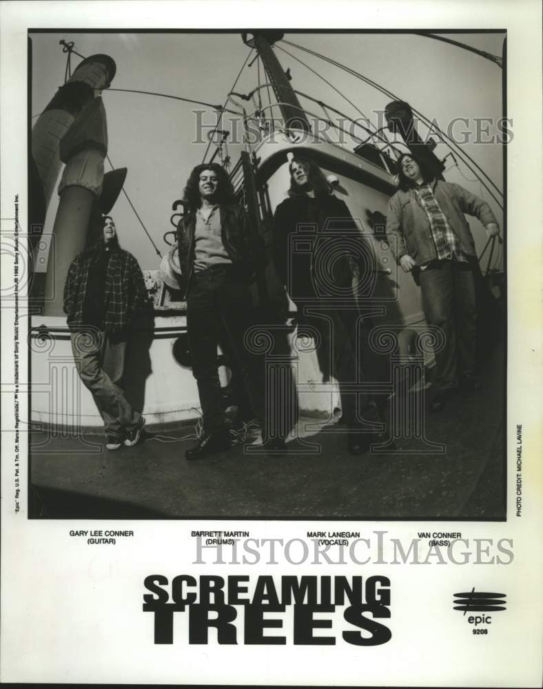 1992 Press Photo Epic Records recording artists Screaming Trees - tup05585- Historic Images