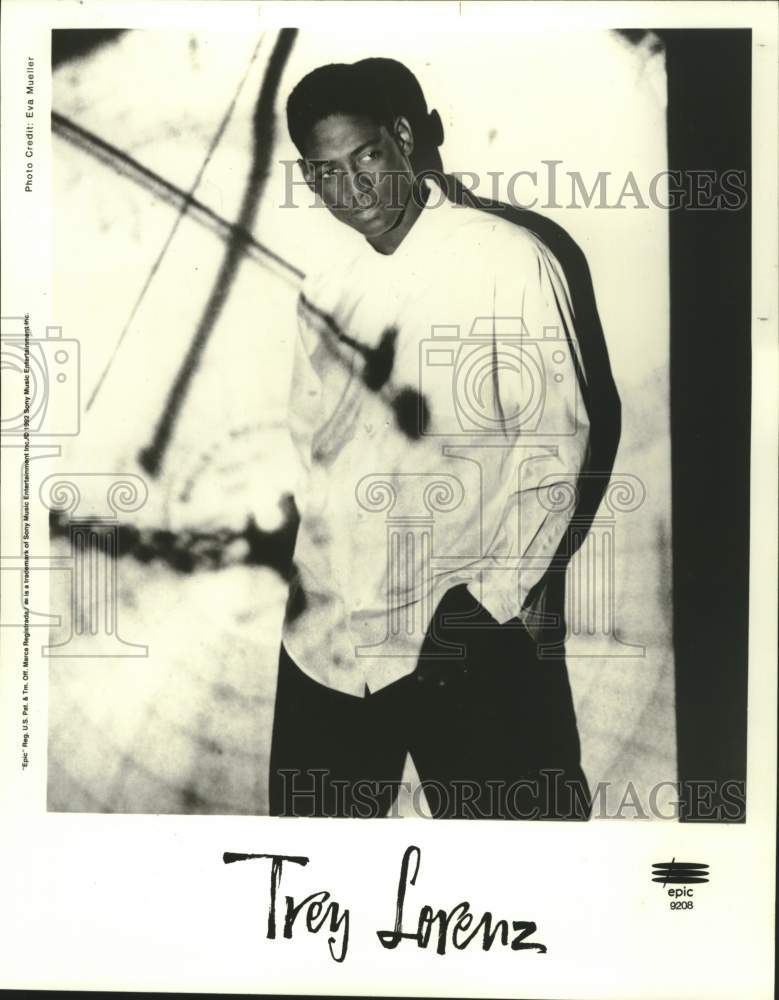 1993 Press Photo Epic Records recording artist Trey Lorenz - tup05676- Historic Images