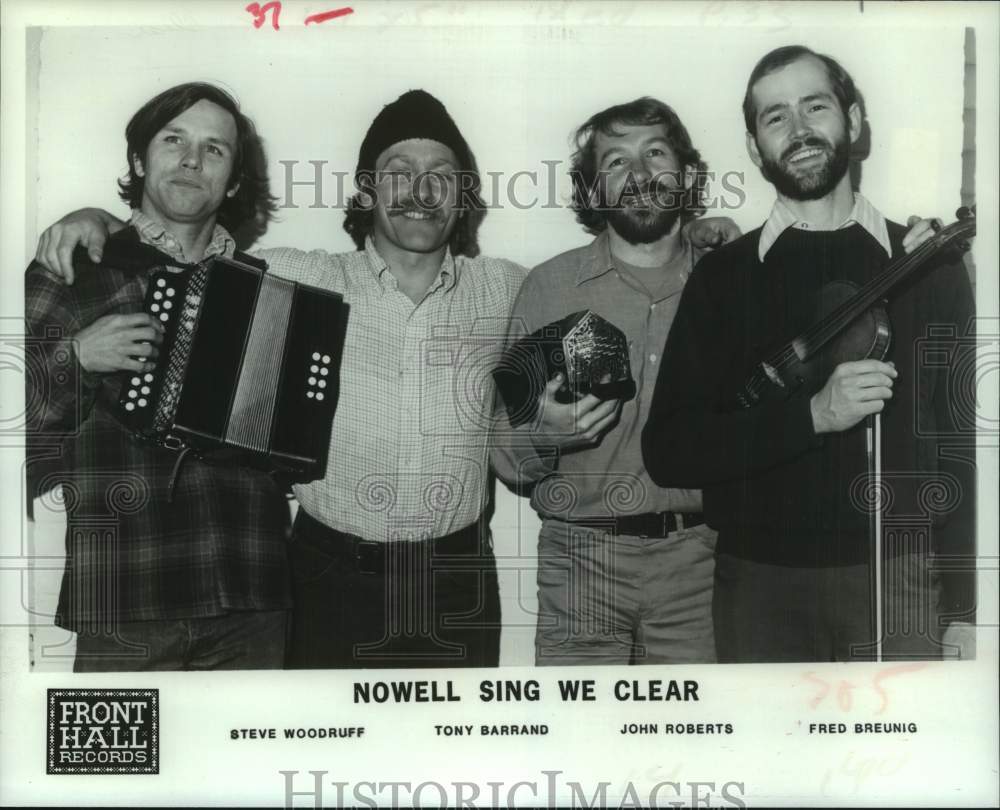 1978 Press Photo New York musical quartet Nowell Sing We Clear - tup05779- Historic Images