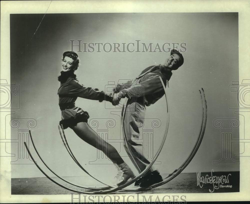 1982 Press Photo Joy Seiler and partner perform on stage in New York - tup05785- Historic Images