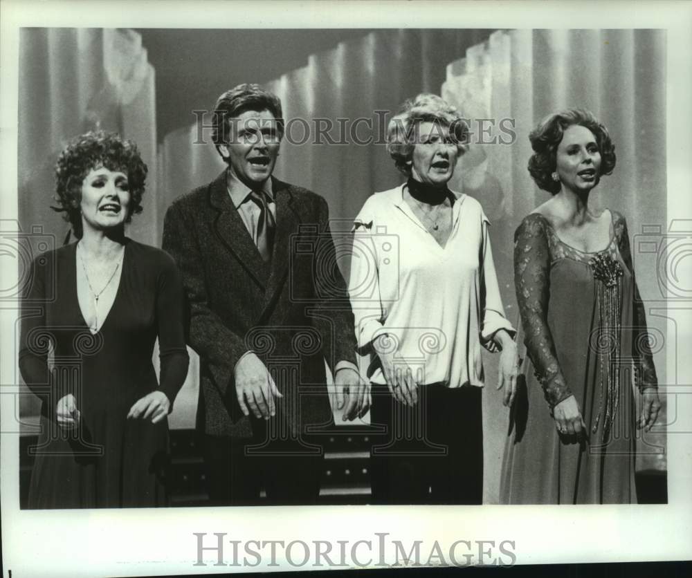 1980 Press Photo Quartet of stars sings in PBS special &quot;Song by Song&quot;- Historic Images