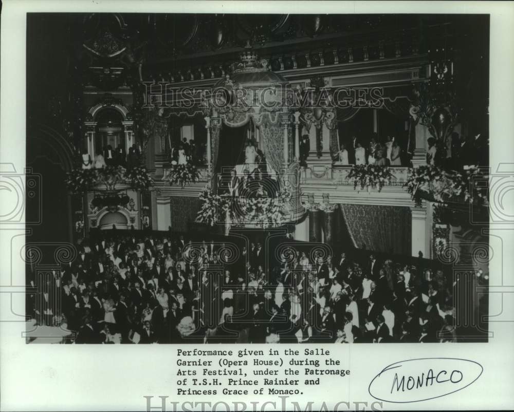 1979 Press Photo Performance at the Salle Garnier during Arts Festival in Monaco- Historic Images