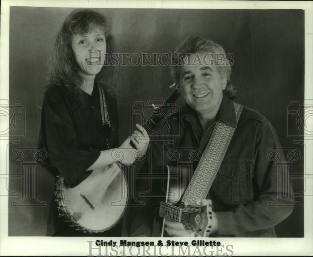 1993 Press Photo Musical duo Cindy Mangsen and Steve Gillette - tup06003- Historic Images