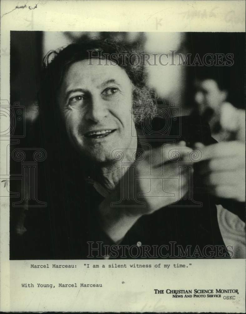 1977 Press Photo Actor Marcel Marceau - tup06092- Historic Images