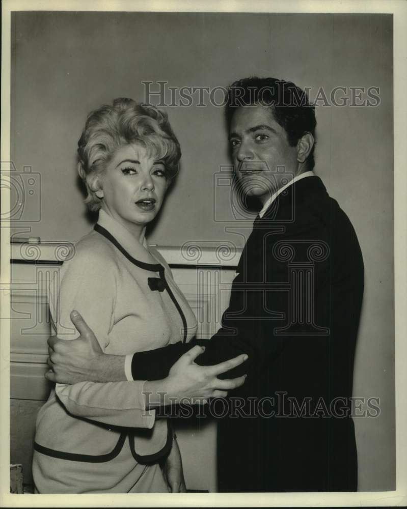 1965 Press Photo Actor Scott Marlowe with costar in movie scene - tup06826- Historic Images