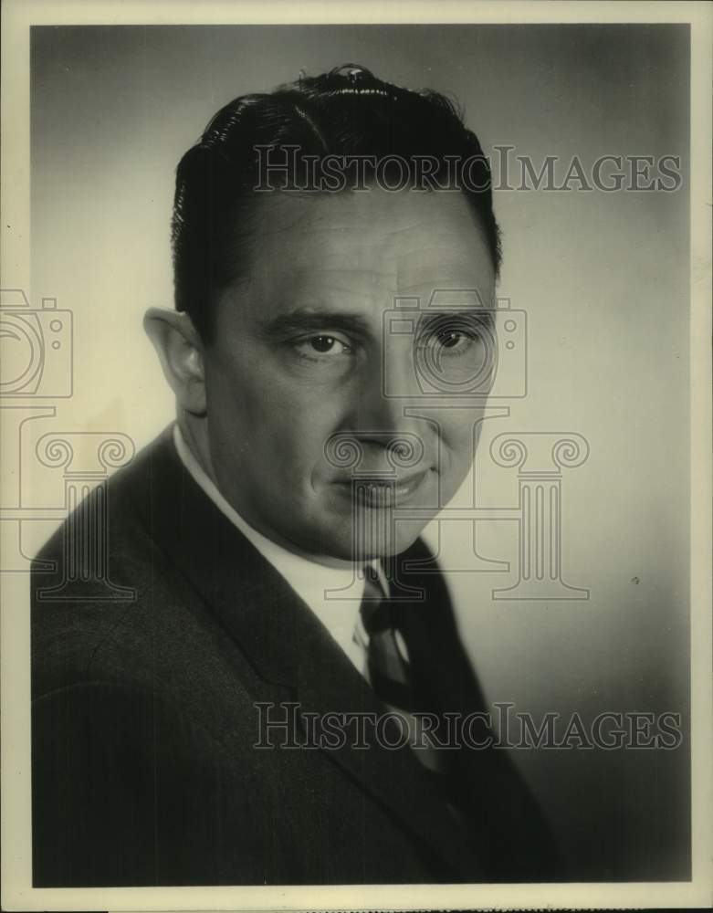 1961 Press Photo ABC News correspondent Al Mann, "ABC Mid-Day Report"